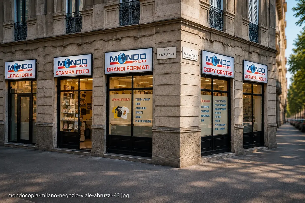 Centro stampa Mondocopia in Via Paracelso 10 a Milano