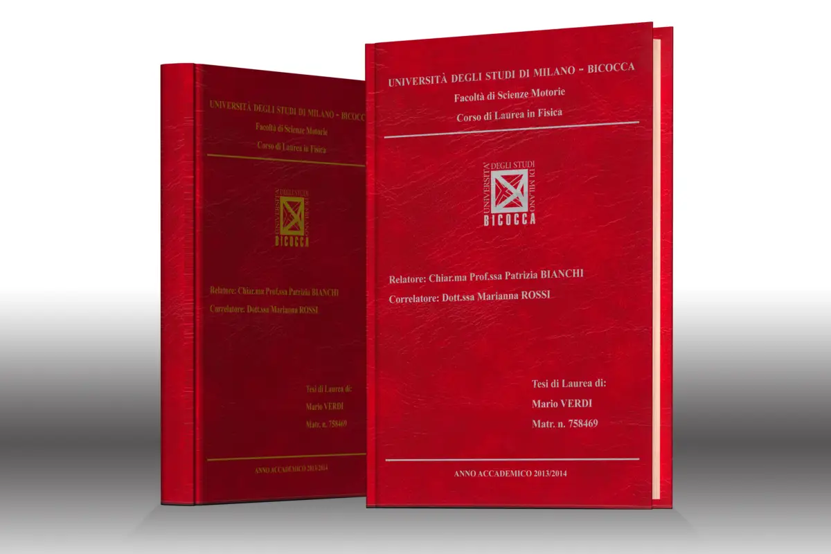 stampa tesi Similpelle Rosso (2100)