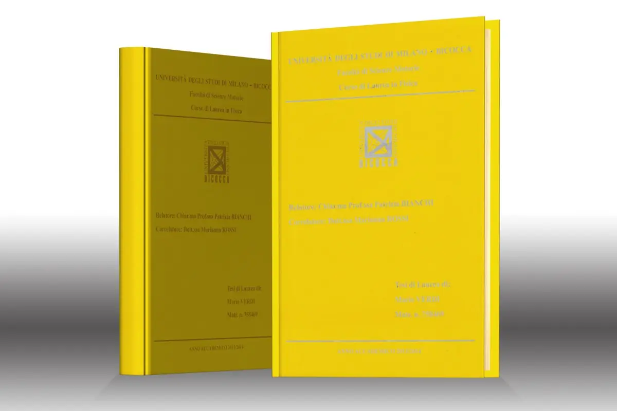 stampa tesi Similpelle Sim Gialla
