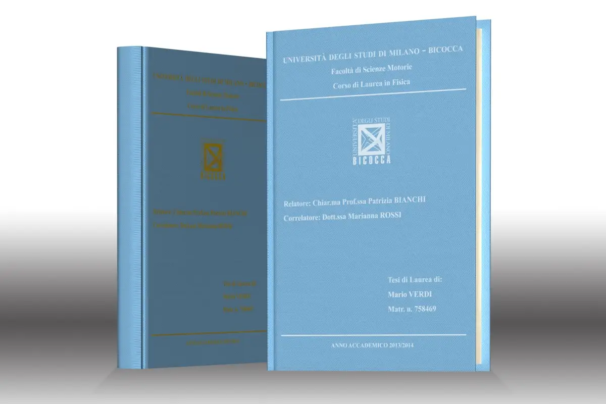 stampa tesi Seta Azzurra