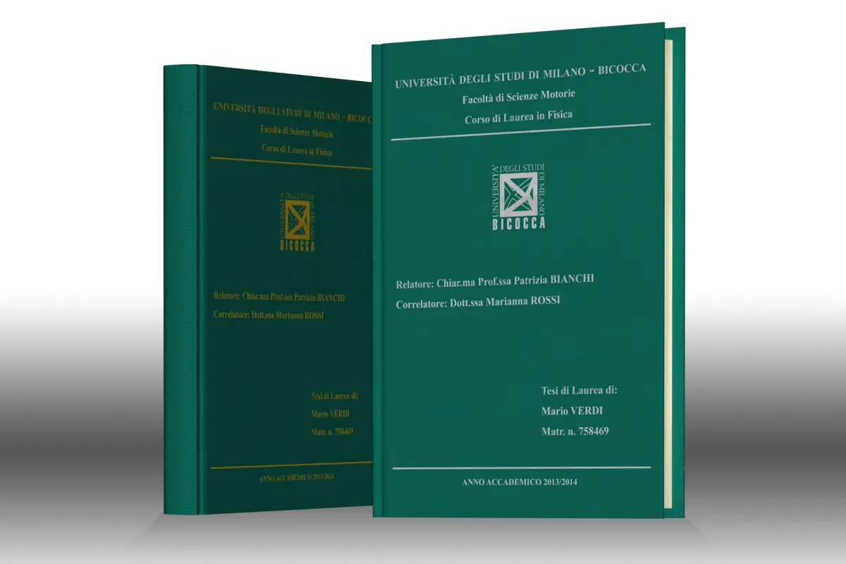 stampa tesi SETA VERDE - NON DISPONIBILE