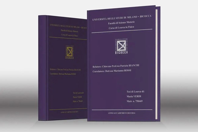 stampa tesi Sim Corallo Viola