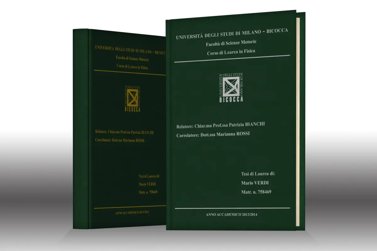 stampa tesi Velluto Verde